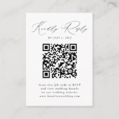 Moderne QR Code UAWG Enclosure Card Begleitkarte (Vorderseite)