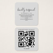 Moderne QR Code UAWG Wedding Website (Vorne & Hinten)