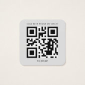 Moderne QR Code UAWG Wedding Website (Rückseite)