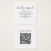 Moderne QR Code UAWG Wedding Website (Vorne & Hinten)