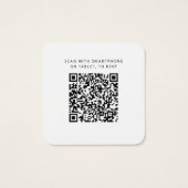 Moderne QR Code UAWG Wedding Website (Rückseite)