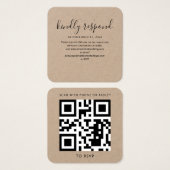 Moderne QR Code UAWG Wedding Website (Vorne & Hinten)