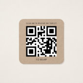 Moderne QR Code UAWG Wedding Website (Rückseite)