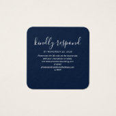 Moderne QR Code UAWG Wedding Website Card (Vorderseite)