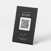 Moderne QR-Code-Überprüfung Sockelschild (Vorderseite)