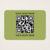 Moderne QR-Code-Visitenkarte | Minimalistisches Gr (Rückseite)