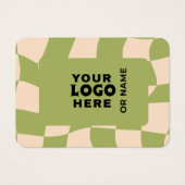 Moderne QR-Code-Visitenkarte | Minimalistisches Gr (Vorderseite)