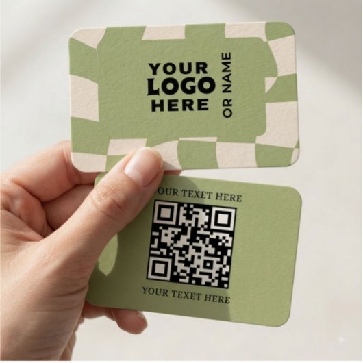 Moderne QR-Code-Visitenkarte | Minimalistisches Gr