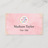 Moderne QR-Code-Visitenkarte mit Logo - Benutzerde Visitenkarte (Vorderseite)