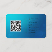 Moderne QR-Code-Visitenkarte mit Logo Visitenkarte (Rückseite)