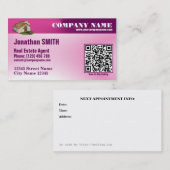 Moderne QR Code-Visitenkarte Terminkarte (Vorne/Hinten)