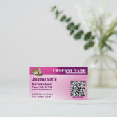 Moderne QR Code-Visitenkarte Terminkarte (Stehend Vorderseite)