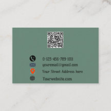 “Moderne QR-Code-Visitenkarte”