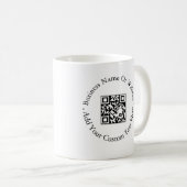 Moderne QR-Code-Website-Branding-Design für Untern Kaffeetasse (VorderseiteRechts)