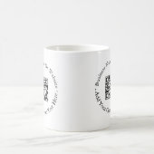 Moderne QR-Code-Website-Branding-Design für Untern Kaffeetasse (Mittel)