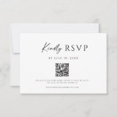 Moderne QR-Code-Website-RSVP-Karte Save The Date (Vorderseite)