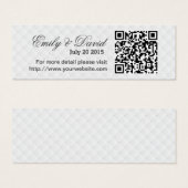 Moderne QR Code Wedding Website Insert Karte (Vorne & Hinten)