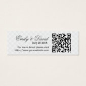 Moderne QR Code Wedding Website Insert Karte (Vorderseite)
