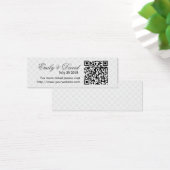 Moderne QR Code Wedding Website Insert Karte (Schreibtisch)