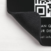 Moderne QR-Code-Werbung für Unternehmen Mousepad (Ecke)