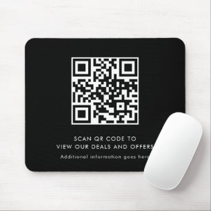 Moderne QR-Code-Werbung für Unternehmen Mousepad