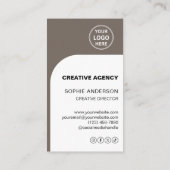 Moderne QR Creative Agency Visitenkarte (Rückseite)