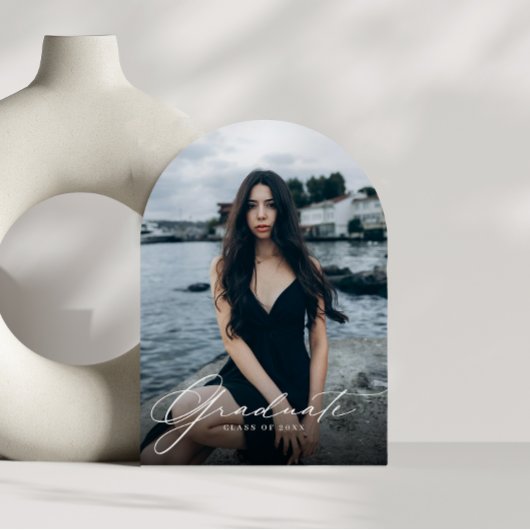 Moderne QR-Graduierungspartei für FotoCollage Einladung