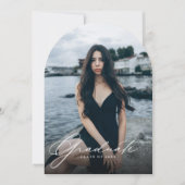 Moderne QR-Graduierungspartei für FotoCollage Einladung (Vorderseite)