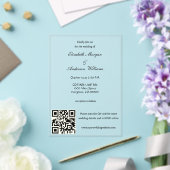 Moderne QR-Hochzeit Acryleinladungen (In Situ (Hochzeit))