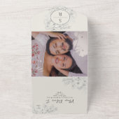 Moderne QR-Hochzeit All In One Einladung (Außenbereich)