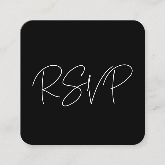 Moderne QR-UAWG-Antwort auf minimalistische Anford Begleitkarte (Vorderseite)