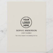 Moderne QR-Veranstaltungsplaner für benutzerdefini Flyer (Hinten)