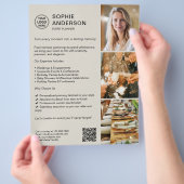 Moderne QR-Veranstaltungsplaner für benutzerdefini Flyer (Hand)
