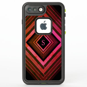 Moderne Quadrat-rustikales rosa geometrisches