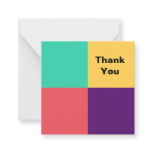 Moderne Quadrate Abstrakter Farbblock Vielen Dank