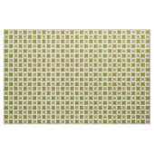 Moderne Quadrate Muster Grün Mitte des Jahrhundert Stoff (Yard (91,4 cm))