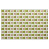 Moderne Quadrate Muster Grün Mitte des Jahrhundert Stoff (Fat Quarter (45,7 x 55,9 cm))