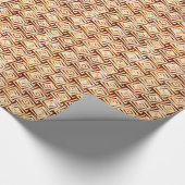 Moderne quadratische Spiralen der Mitte des Geschenkpapier (Ecke)
