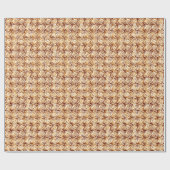 Moderne quadratische Spiralen der Mitte des Geschenkpapier (Flach)
