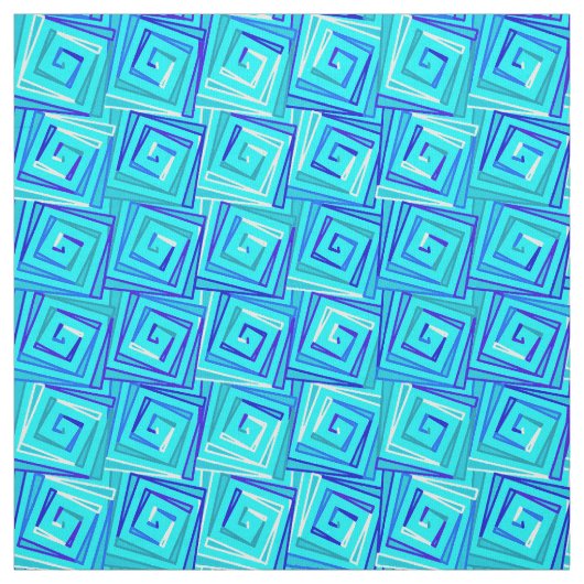 Moderne quadratische Spiralen der Mitte des Stoff (Muster)