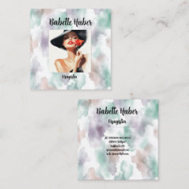 Moderne  quadratische visitenkarte