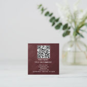 moderne quadratische Visitenkarten, QR-Code Visitenkarte (Stehend Vorderseite)