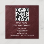 moderne quadratische Visitenkarten, QR-Code Visitenkarte (Vorderseite)