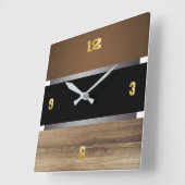 Moderne quadratische Wanduhr (Winkel)