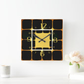 Moderne quadratische Wanduhr (Zuhause)