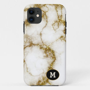 Moderne Quarts und Gold-Stein Kristall-Personalisi Case-Mate iPhone Hülle