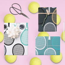 Moderne Racket Wrapping Paper Sheets