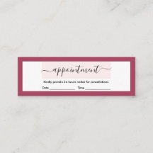 Moderne Racy Red Elegante Kalligrafie Ernennung