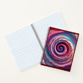 "Moderne Radiant Spiral Art" Notizblock (Innenseite)