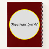 "Moderne Radiant Spiral Art" Notizblock (Rückseite)